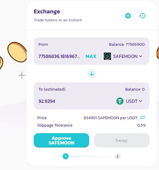 Safemoon exchange