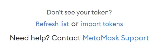 remove token from metamask list